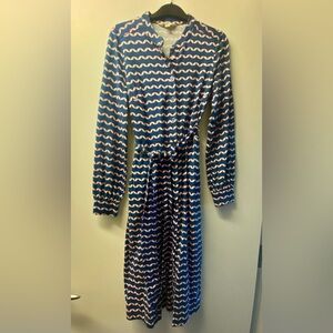 Boden Blue Green and Pink Jersey Dress